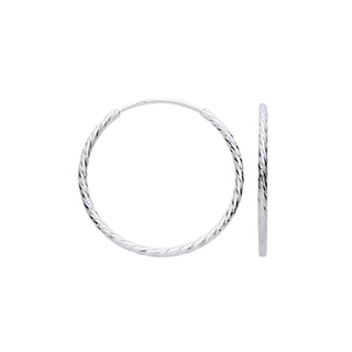 Silver 30mm Hoop Earrings