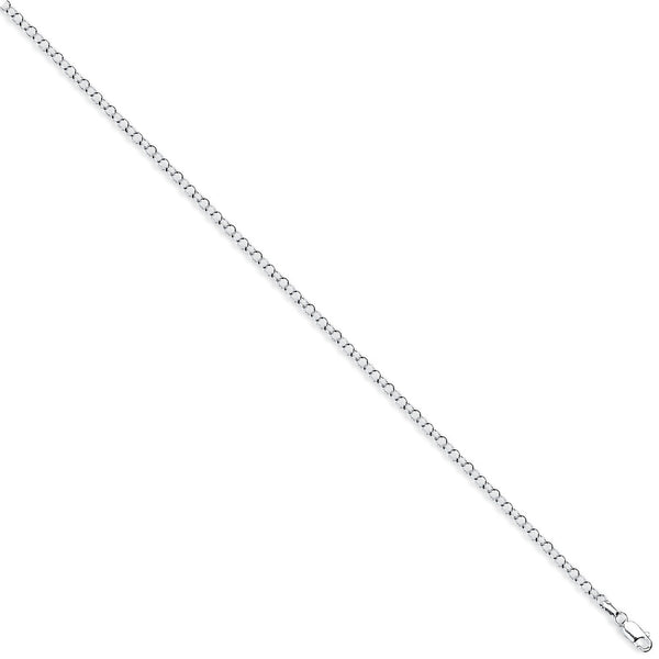 Silver 3mm Round Belcher Chain