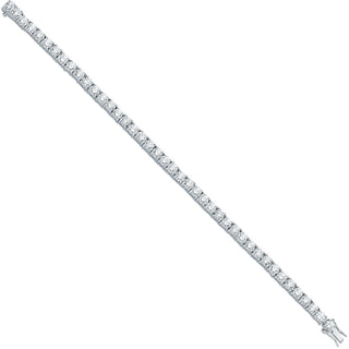 Silver 4.3mm CZ Tennis Bracelet
