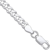 Silver 4.3mm Economy Flat Curb Chain