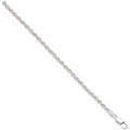 Silver 4.3mm Hollow Rope Chain/bracelet