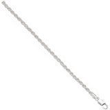 Silver 4.3mm Hollow Rope Chain/bracelet