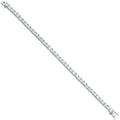 Silver 4.3mm Princess Cut CZ Tennis Bracelet