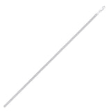 Silver 4.5mm Hollow Curb Chain