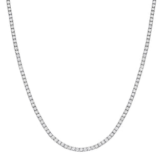 Silver 4mm CZ 18" Tennis Collarette