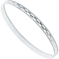 Silver 4mm D/c Slave Bangle