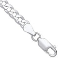 Silver 5.3mm Economy Flat Curb Chain