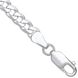 Silver 5.3mm Economy Flat Curb Chain
