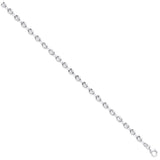 Silver 5mm Coffee Beans Link Chain