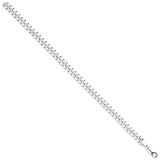 Silver 6.5mm Dome Cuban Link Chain/bracelet