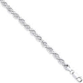 Silver 6.5mm Rope Chain