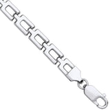 Silver 6mm Open Link Chain Bracelet