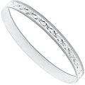 Silver 7mm D/c Slave Bangle