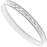 Silver 7mm D/c Slave Bangle