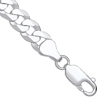 Silver 7mm Economy Flat Curb Chain