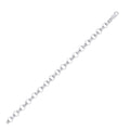 Silver 8.0mm Plain & Engraved Link Belcher Chain/bracelet