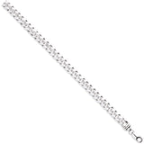 Silver 8.5mm Dome Cuban Link Chain/gents Bracelet