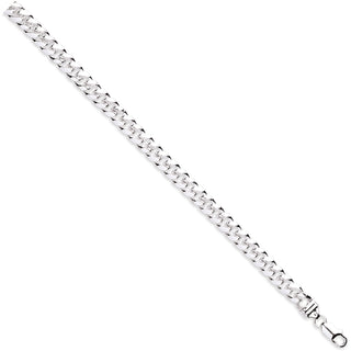 Silver 8.5mm Dome Cuban Link Chain/gents Bracelet