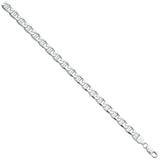 Silver 8mm Anchor Gents 8" Bracelet