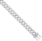Silver 8mm Fancy Link Kids Bracelet