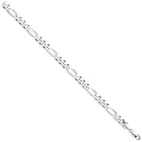 Silver 8mm Figaro Chains/bracelets