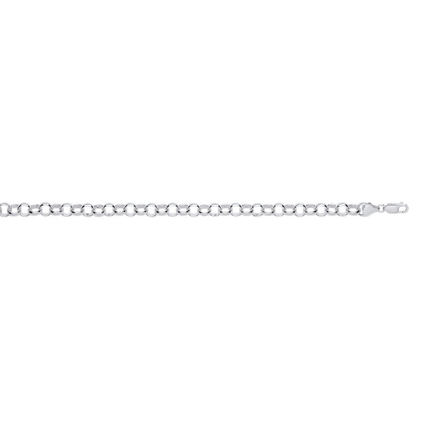 Silver 8mm Round Belcher Chain