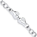 Silver Baby Boxing Gloves Belcher Bracelet