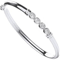 Silver Baby CZ Bangle 3.8g