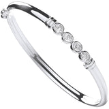 Silver Baby CZ Bangle 3.8g