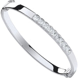 Silver Baby CZ Bangle 9g