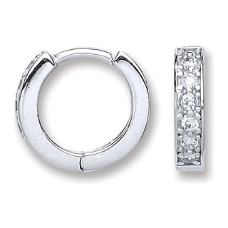 Silver Baby Huggies Earrings