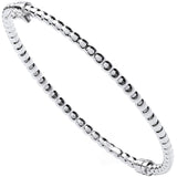 Silver Bead Ladies Bangle