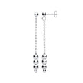 Silver Beads Drop Earrings