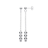 Silver Beads Drop Earrings