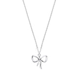 Silver Bow Pendant Chain/ladies Bracelet