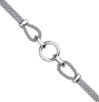 Silver Circle Ladies Bracelet