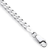 Silver Curb Anklet