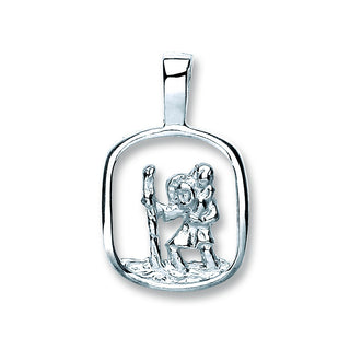 Silver Cut Out St Christopher Pendant 1.5g