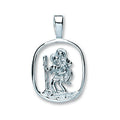 Silver Cut Out St Christopher Pendant 2.5g