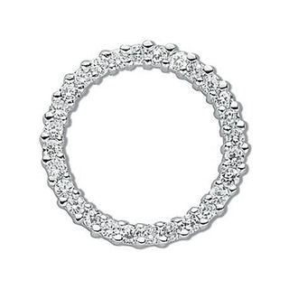 Silver CZ Circle Of Life Pendant