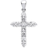 Silver CZ Cross 2.2g