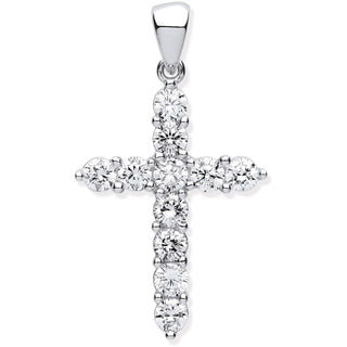 Silver CZ Cross 2.2g