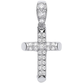 Silver CZ Cross 3.4g
