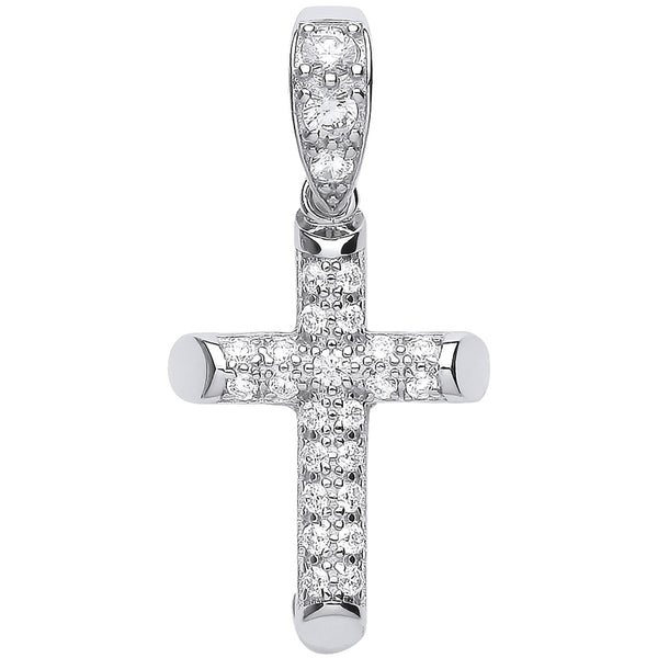 Silver CZ Cross 3.4g