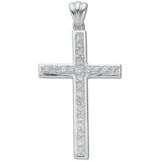 Silver CZ Cross 4g
