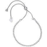 Silver CZ Friendship Bracelet
