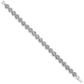 Silver CZ Heart Bracelet