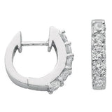 Silver CZ Huggies 3.7g