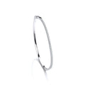 Silver CZ J-jaz Bangle