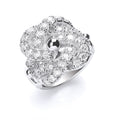 Silver CZ Knot Gents Ring 25.5g